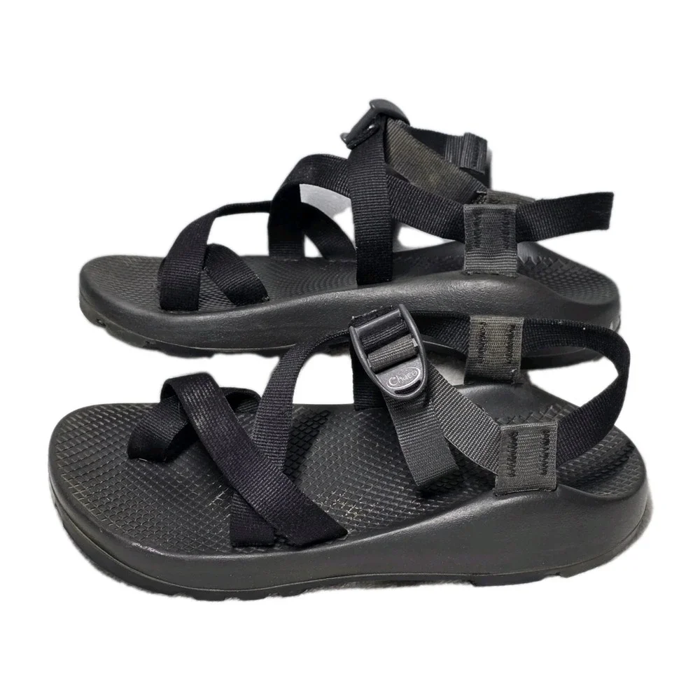 Chaco Mens Size 8 Yampa Vibram Sandals Black Slingback Water Shoes Hiking